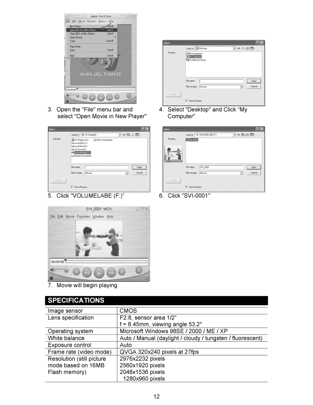 Oregon Scientific DS6300 user manual Specifications, Cmos 