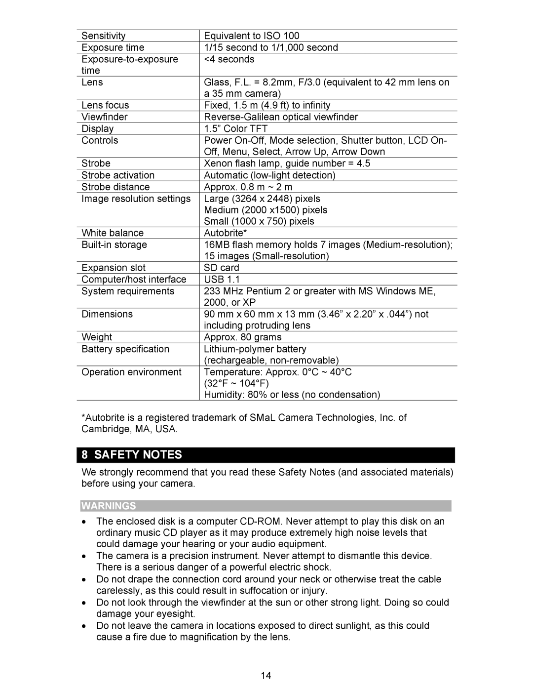 Oregon Scientific DS6310 user manual Safety Notes 