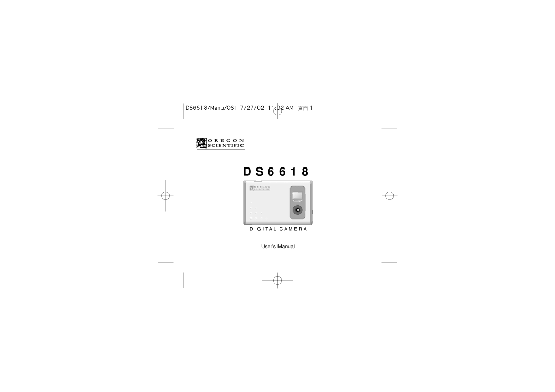 Oregon Scientific DS6618 user manual 