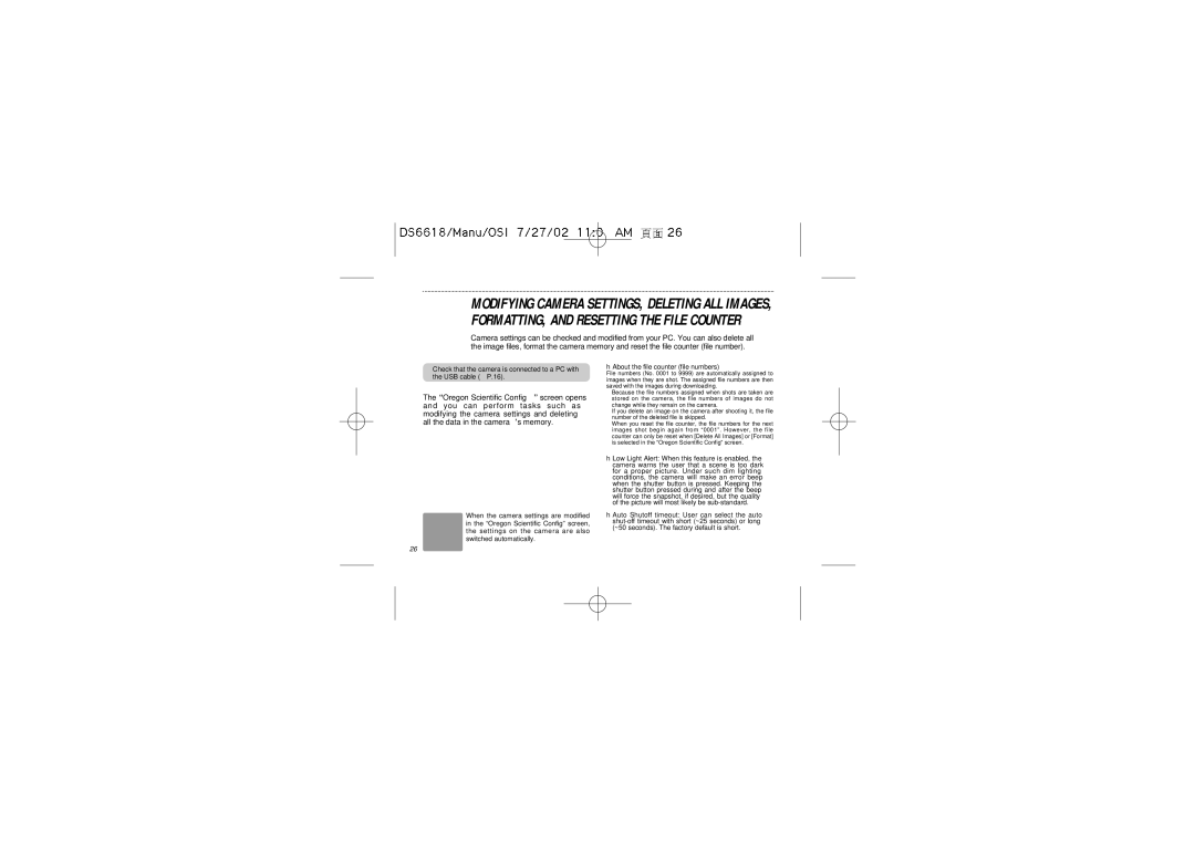 Oregon Scientific DS6618 user manual About the file counter file numbers 