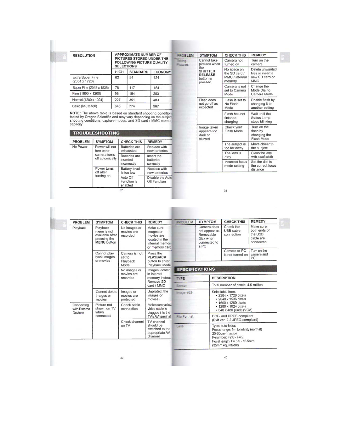 Oregon Scientific DS9610 manual 