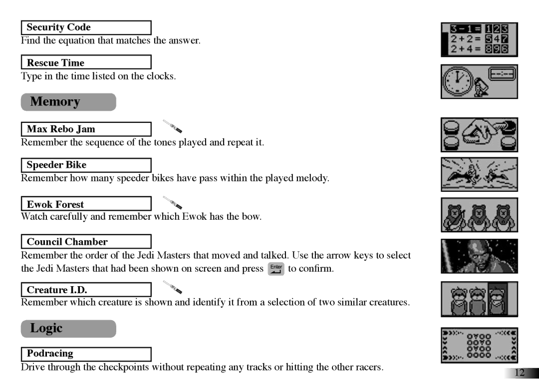 Oregon Scientific DV33 manual Memory, Logic 