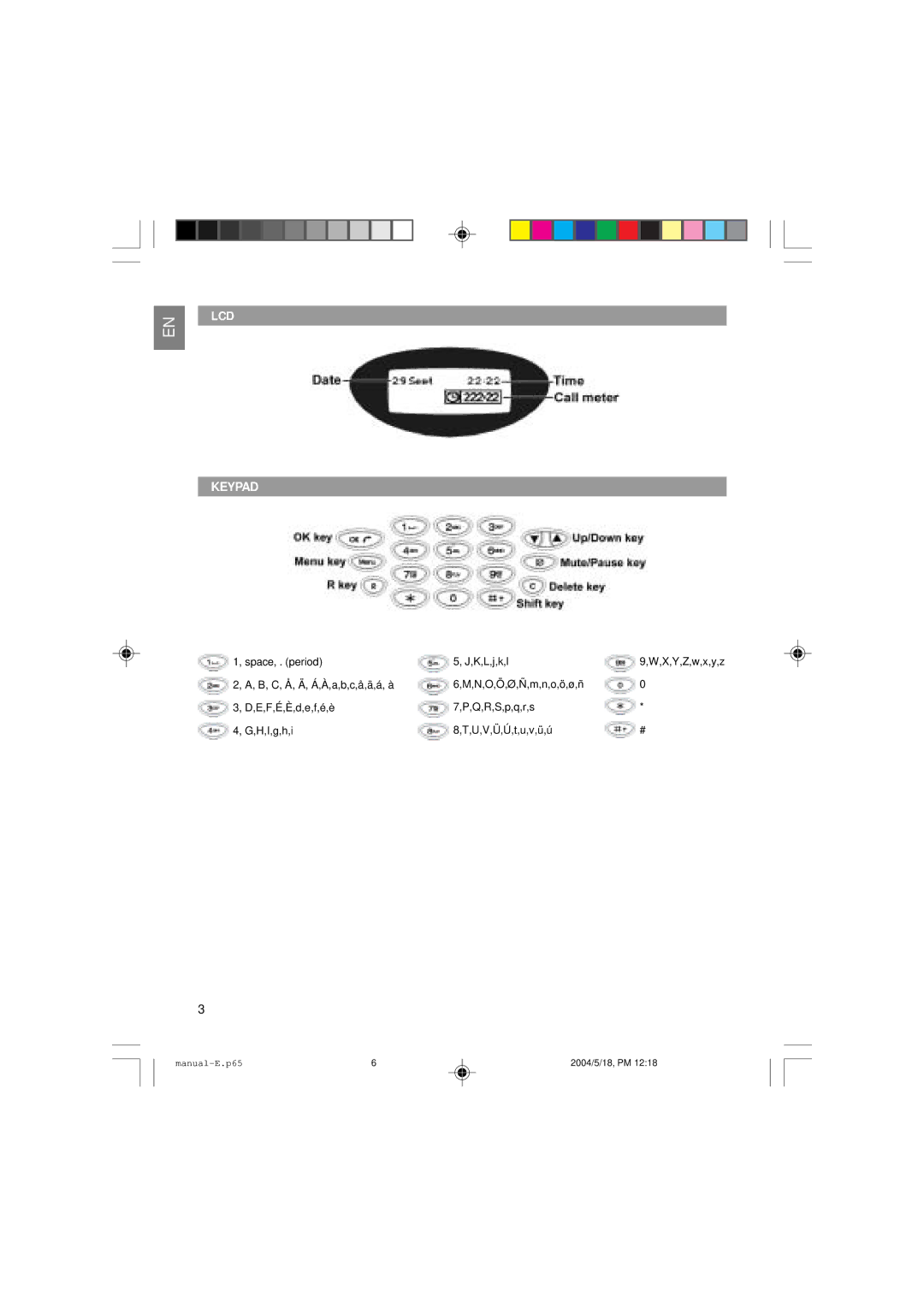 Oregon Scientific OS200 user manual Keypad, Lcd 