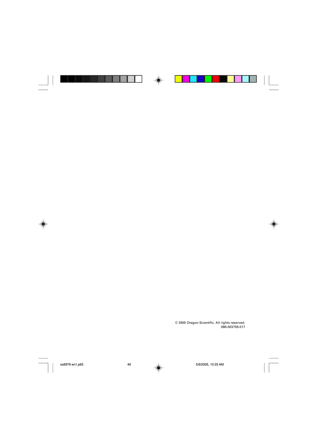 Oregon Scientific OS6976 user manual 