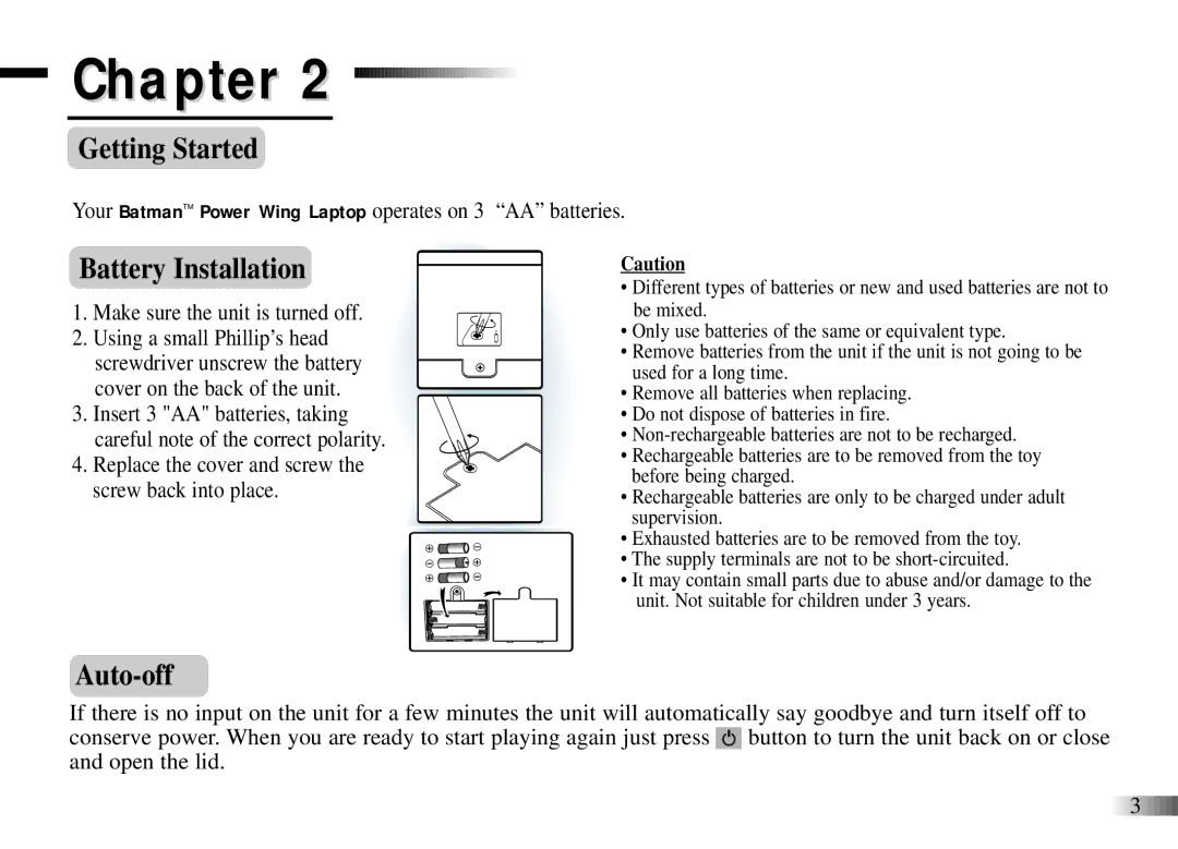 Oregon Scientific Power Wing Laptop manual Getting Started 