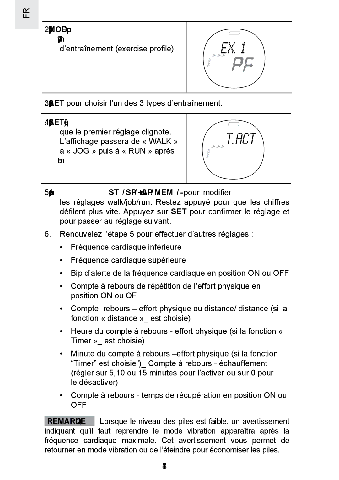 Oregon Scientific SE300 manual Off 