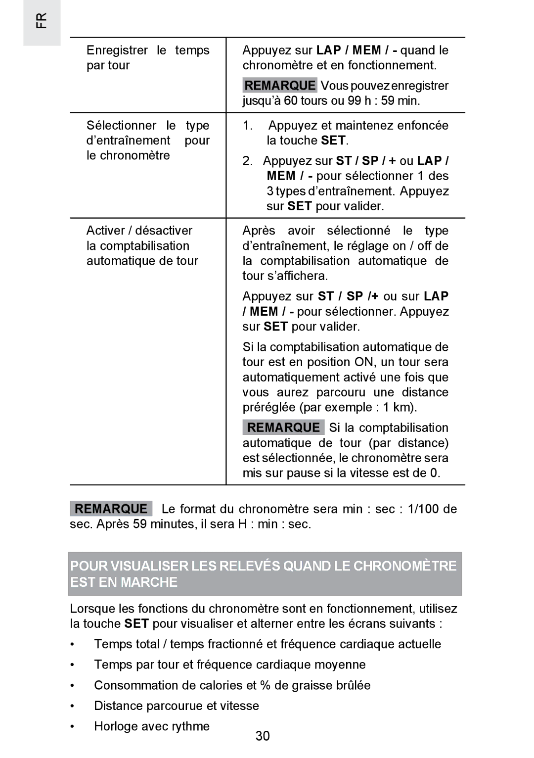 Oregon Scientific SE300 manual Remarque 