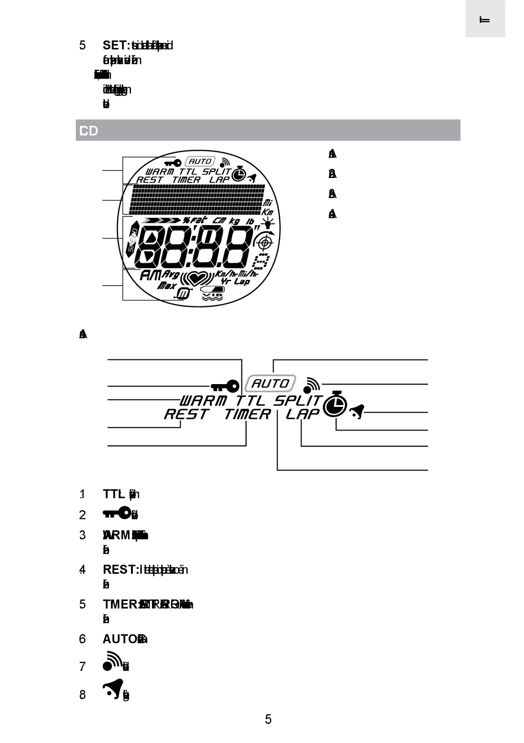 Oregon Scientific SE300 manual Lcd 