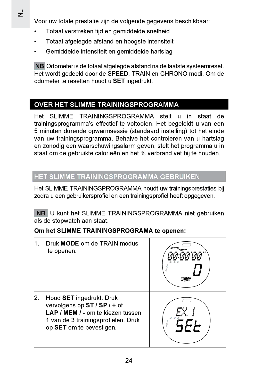 Oregon Scientific SE300 manual Over HET Slimme Trainingsprogramma, HET Slimme Trainingsprogramma Gebruiken 