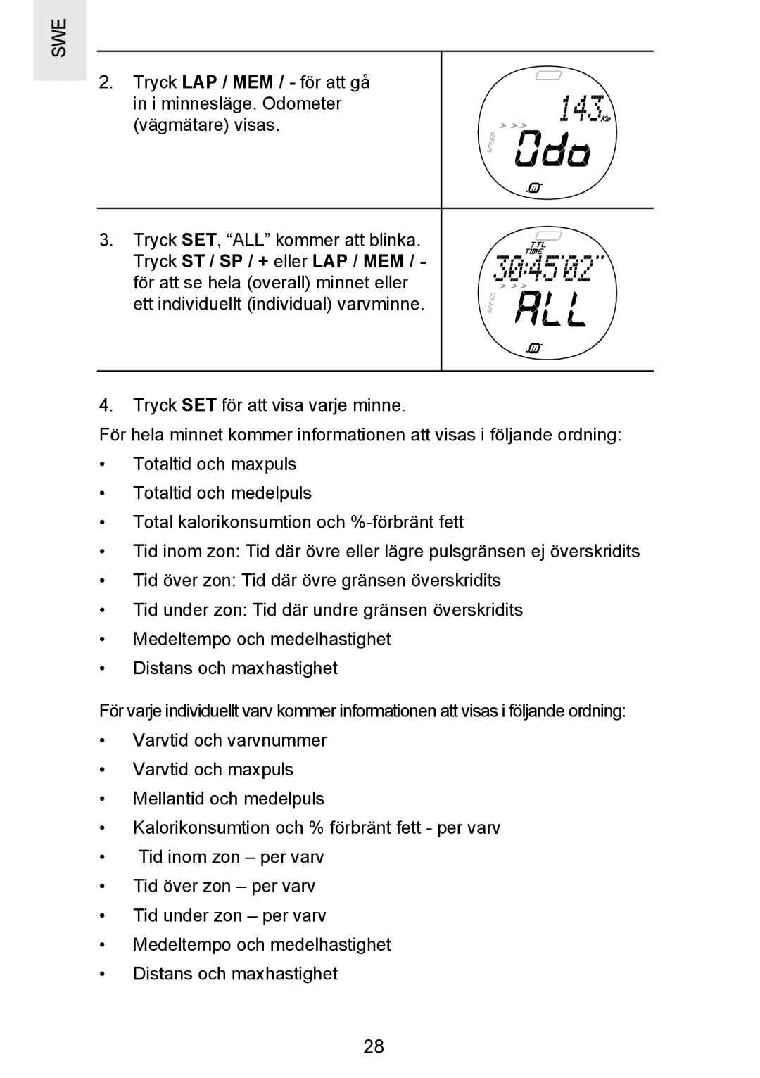 Oregon Scientific SE300 manual Swe 