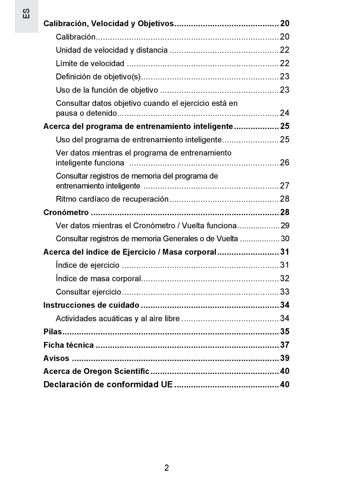 Oregon Scientific SE300 Acerca del programa de entrenamiento inteligente, Acerca del índice de Ejercicio / Masa corporal 