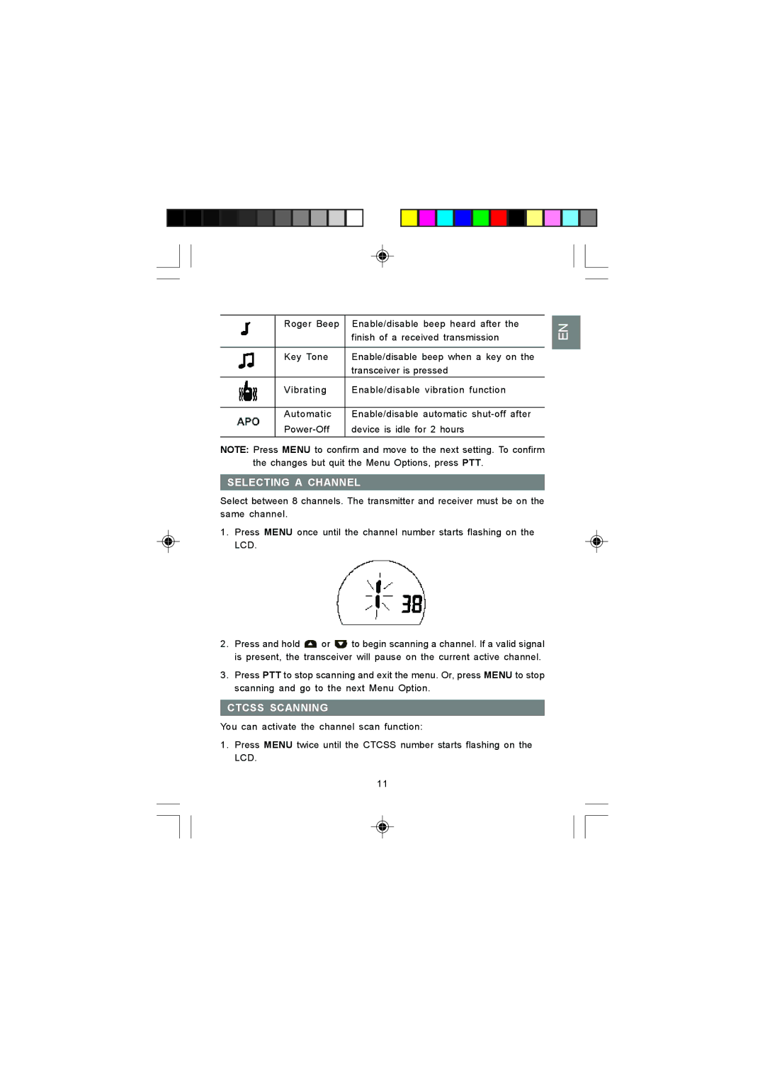 Oregon Scientific TP380 user manual Selecting a Channel, Ctcss Scanning 