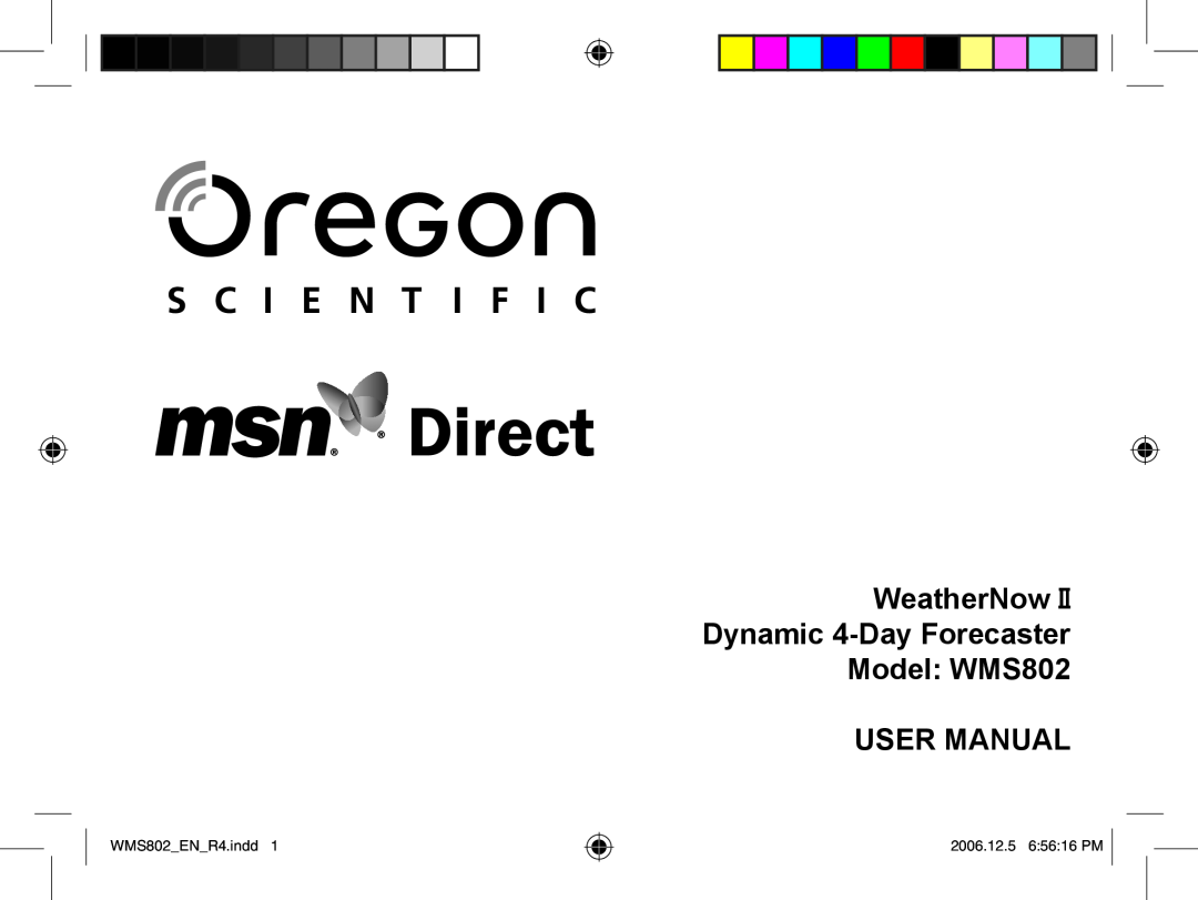 Oregon Scientific user manual WMS802ENR4.indd, 2006.12.5 65616 PM 