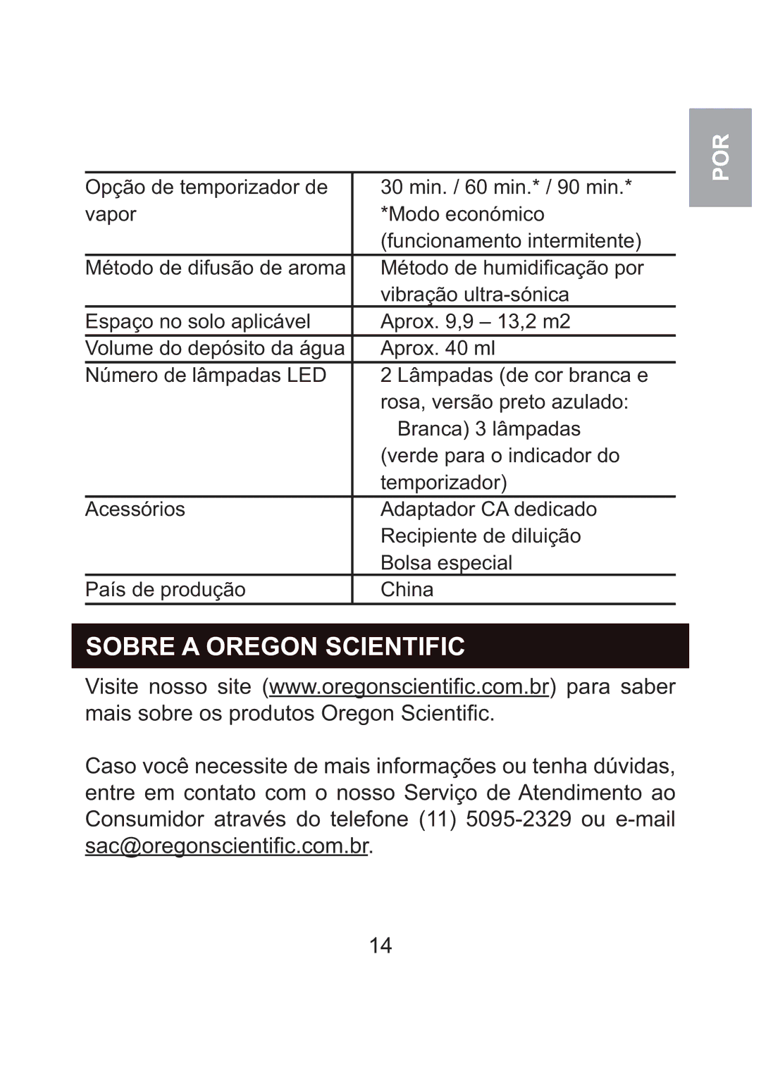 Oregon Scientific WS904 user manual Sobre a Oregon Scientific, Visite nosso site 