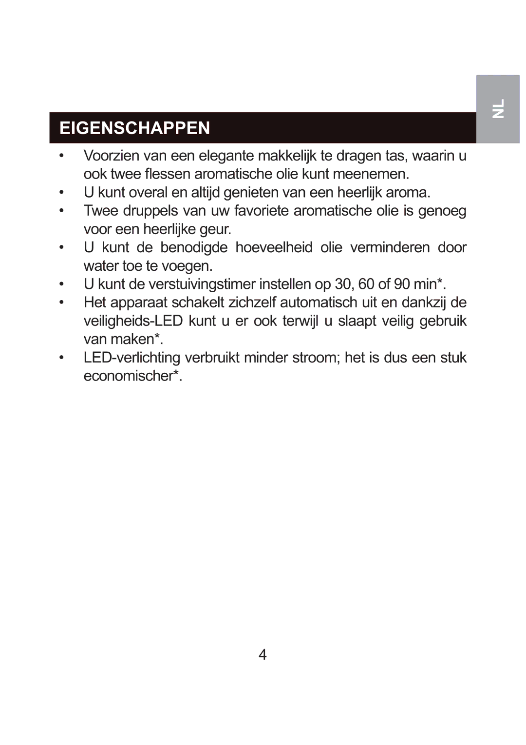 Oregon Scientific WS904 user manual Eigenschappen 