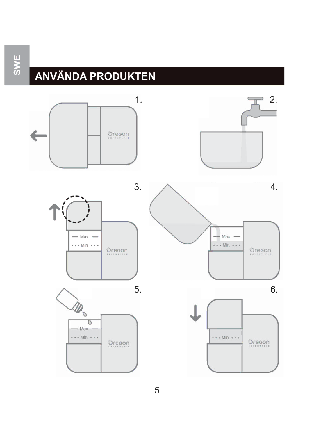 Oregon Scientific WS904 user manual Använda Produkten 