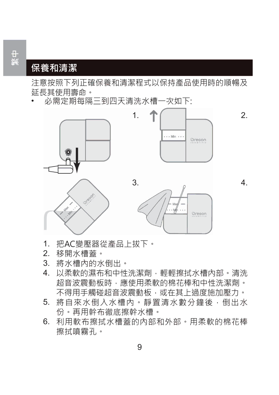 Oregon Scientific WS904 user manual 