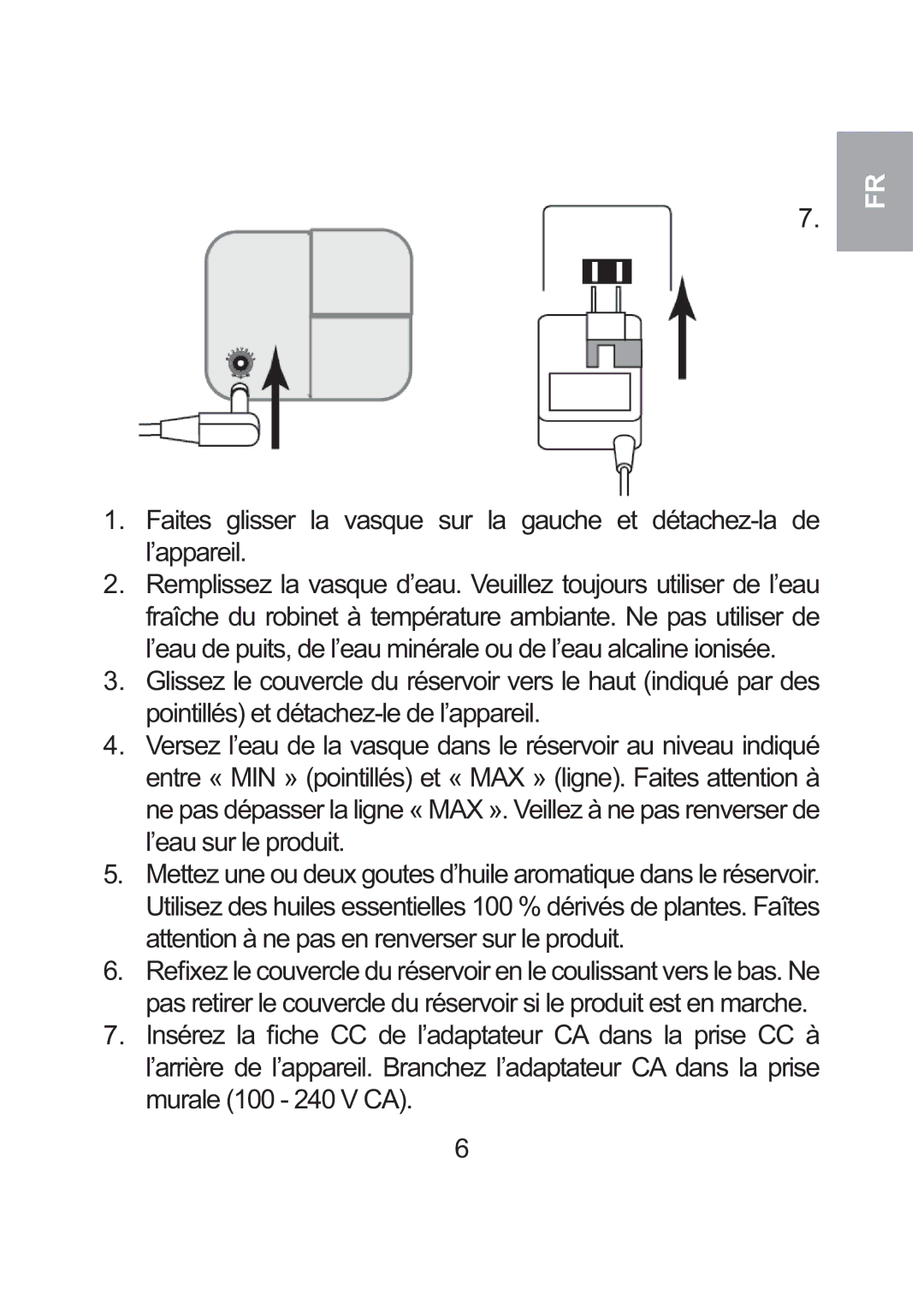 Oregon Scientific WS904 user manual ’eau sur le produit 