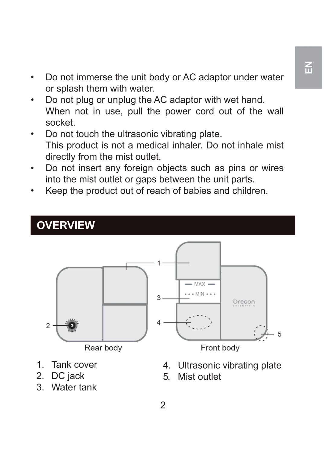 Oregon Scientific WS904 user manual Overview 