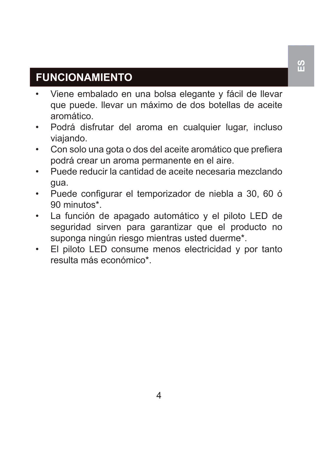 Oregon Scientific WS904 user manual Funcionamiento 