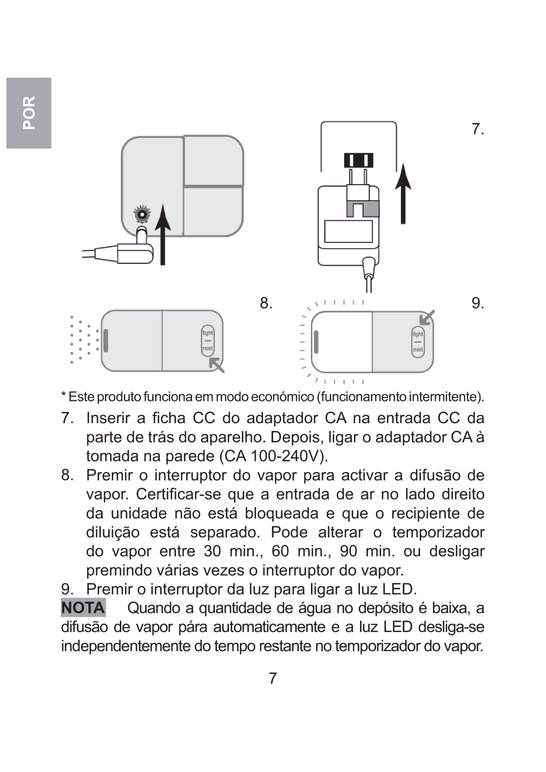 Oregon Scientific WS904 user manual Por 