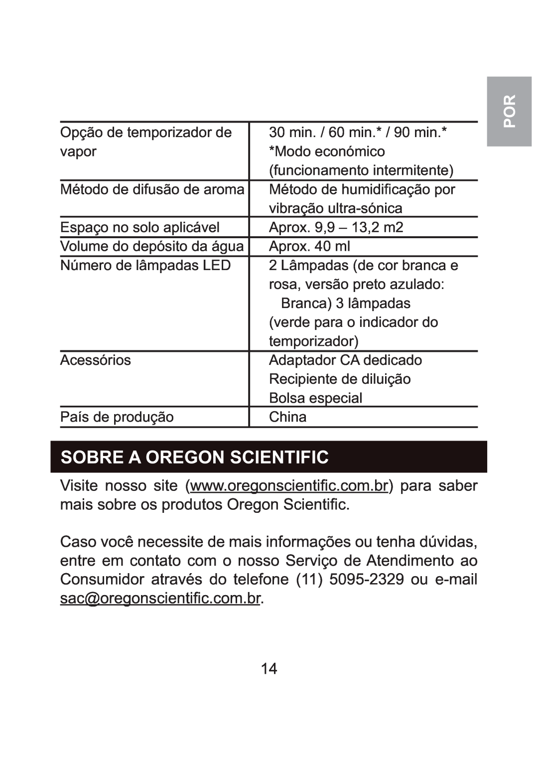 Oregon Scientific WS904 user manual Sobre A Oregon Scientific, Visite nosso site 