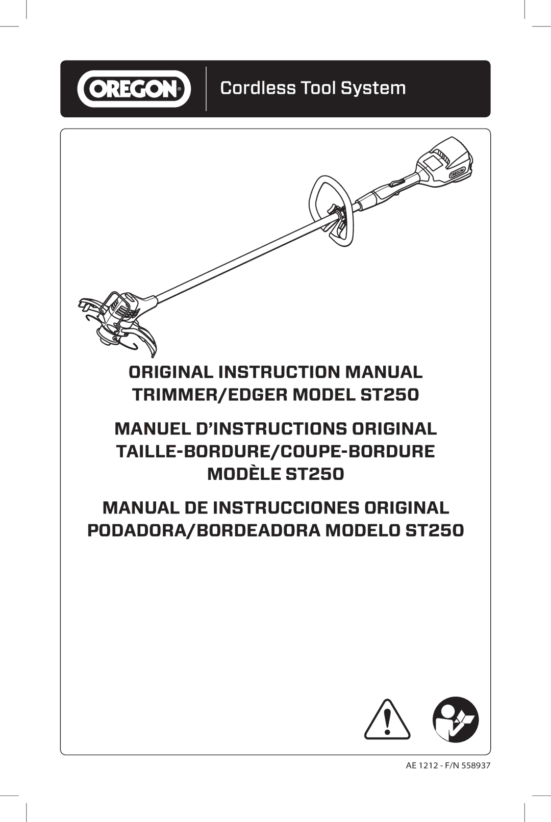 Oregon ST250 instruction manual AE 1212 F/N 