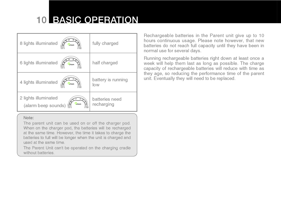 Oricom 50 manual Basic Operation 