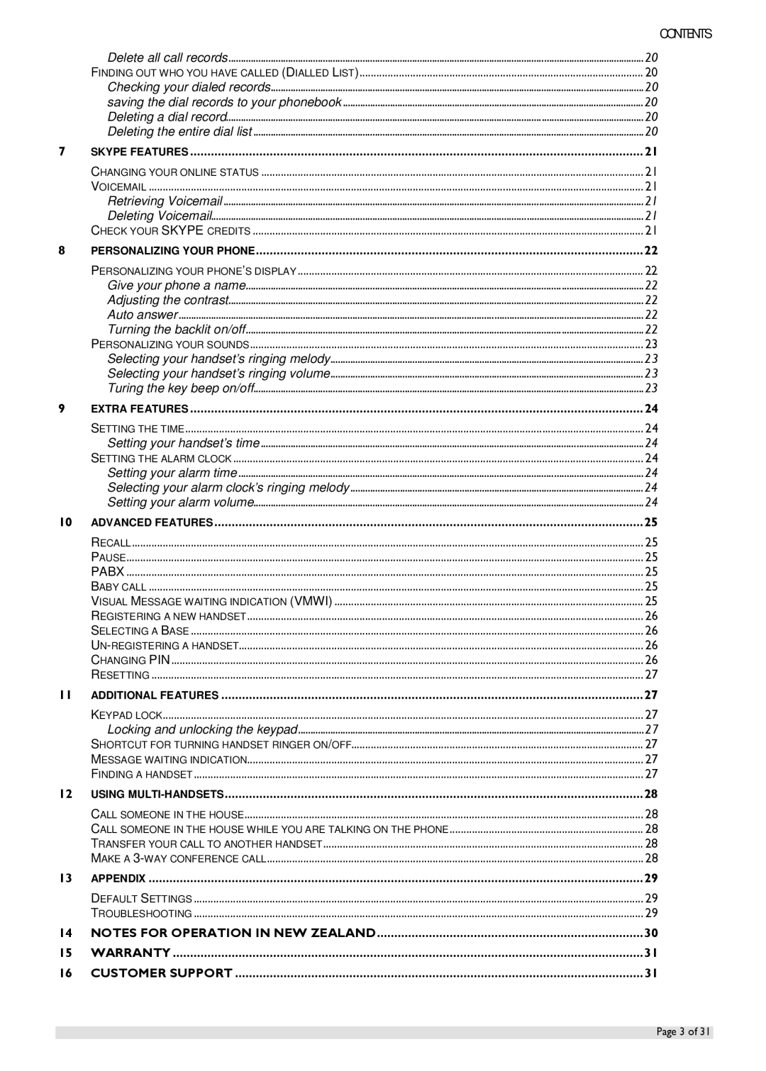 Oricom IP800 manual Appendix 