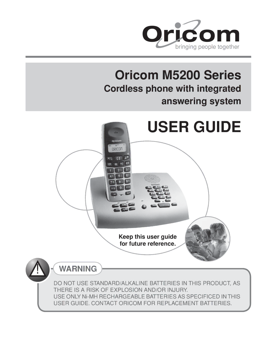 Oricom M5200 Series manual User Guide, Keep this user guide for future reference 