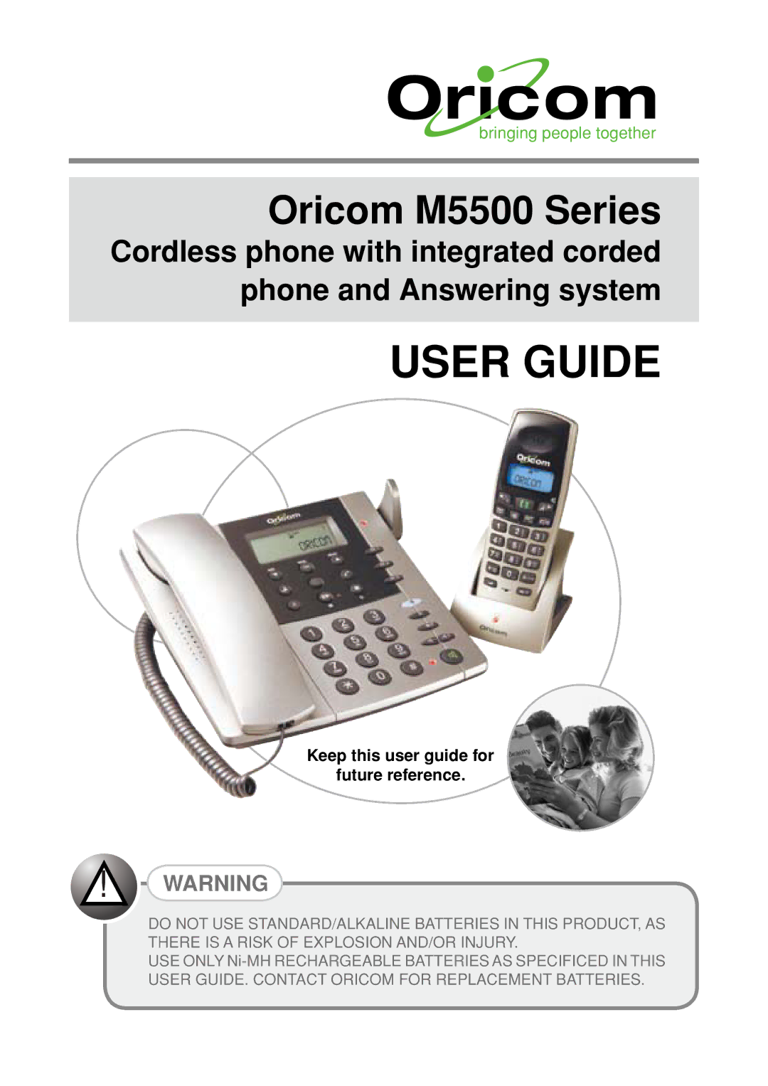 Oricom M5500 Series manual User Guide, Keep this user guide for Future reference 