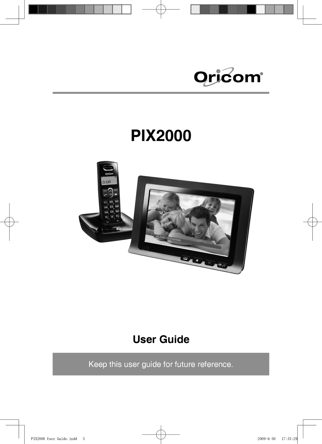 Oricom PIX2000 manual 