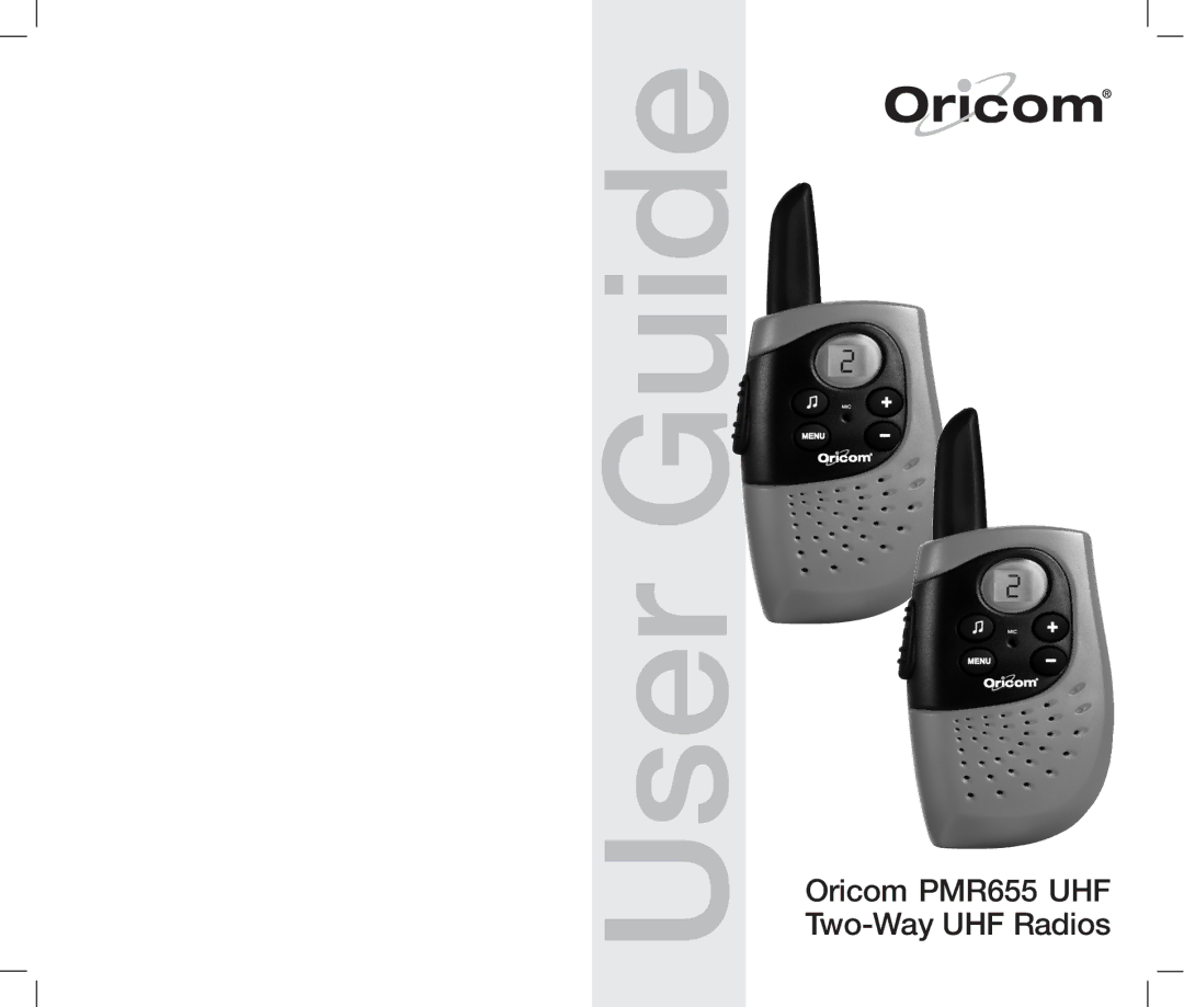 Oricom PMR655 manual User Guide 