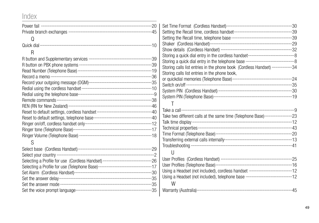 Oricom Pro900 manual Storing calls list entries in the phone book 