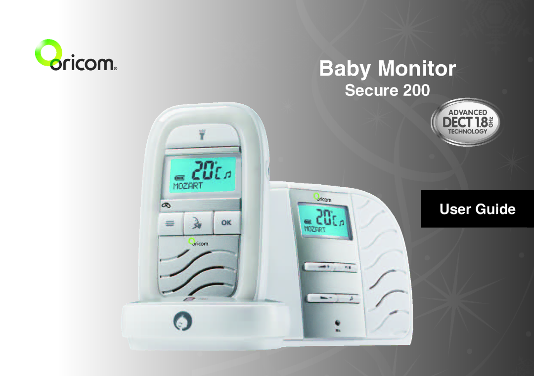 Oricom SECURE 200 manual Baby Monitor 