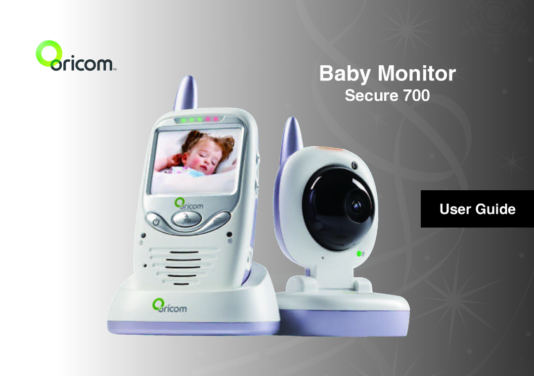 Oricom SECURE 700 manual Baby Monitor 