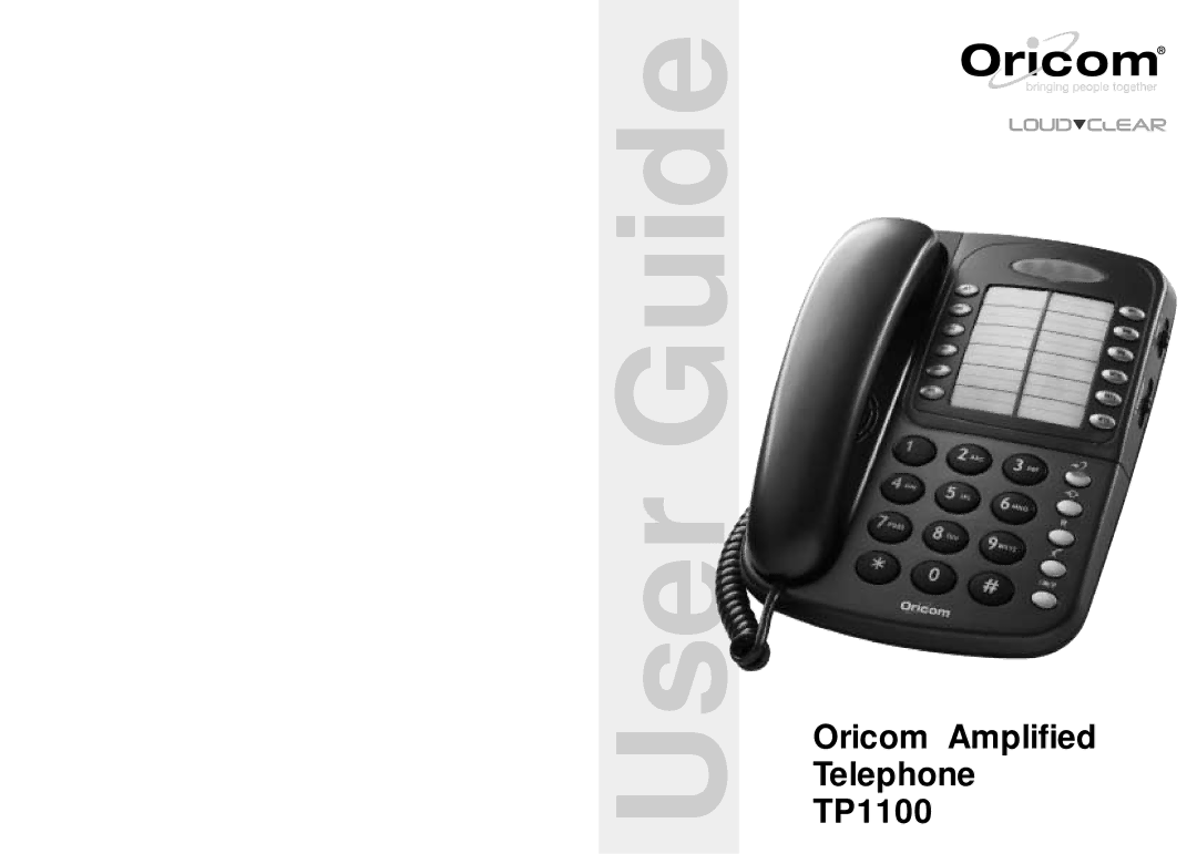 Oricom TP1100 manual User Guide 