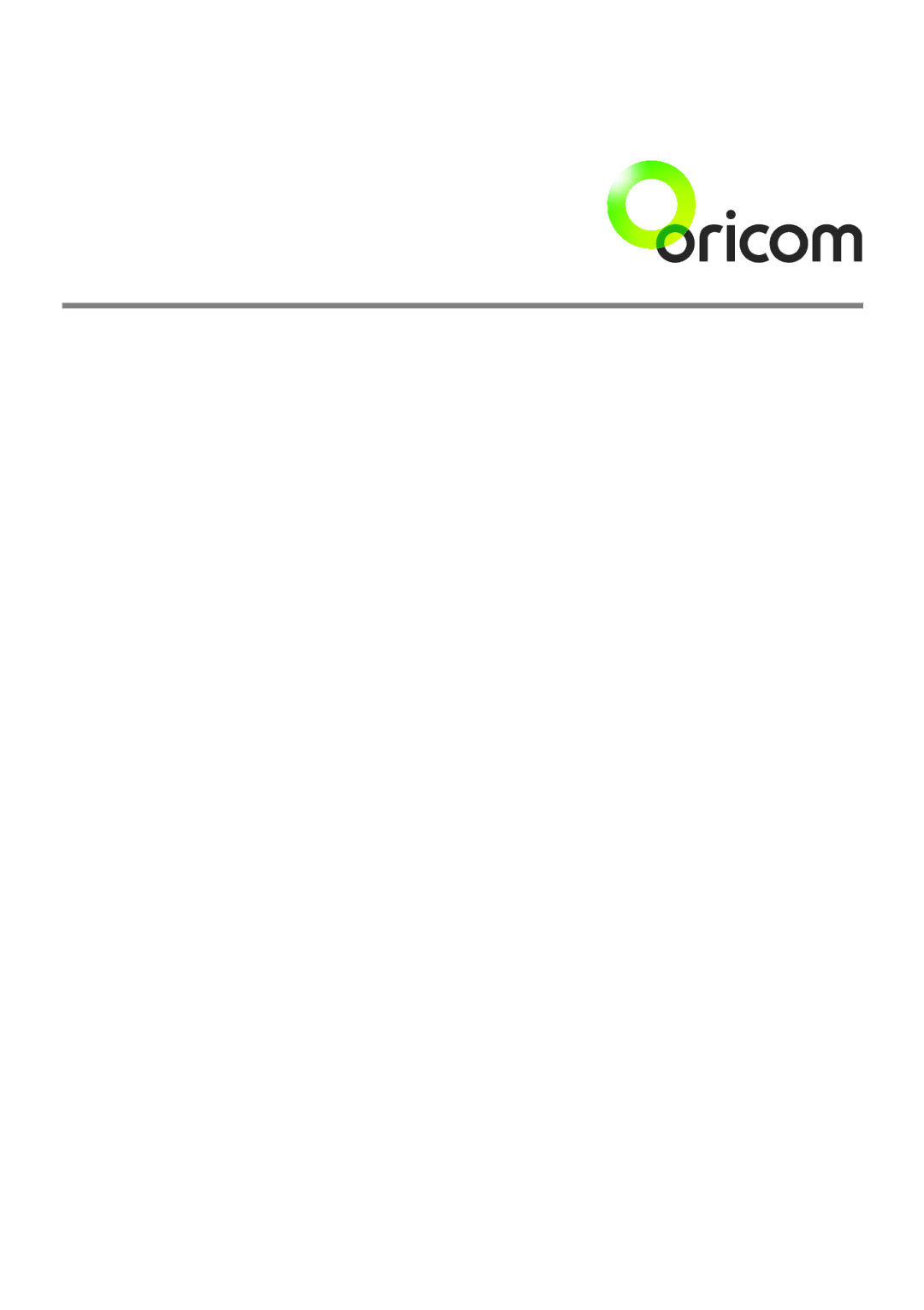 Oricom UHF050 manual 