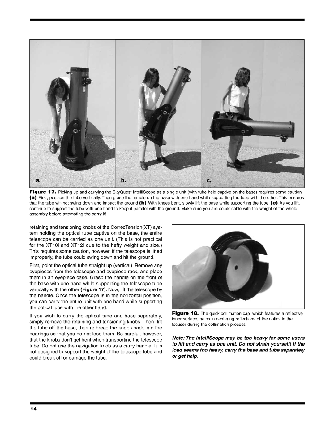 Orion 10018 XT8i, 10026 XT6i, 10020 XT12i, 10019 XT10i instruction manual 