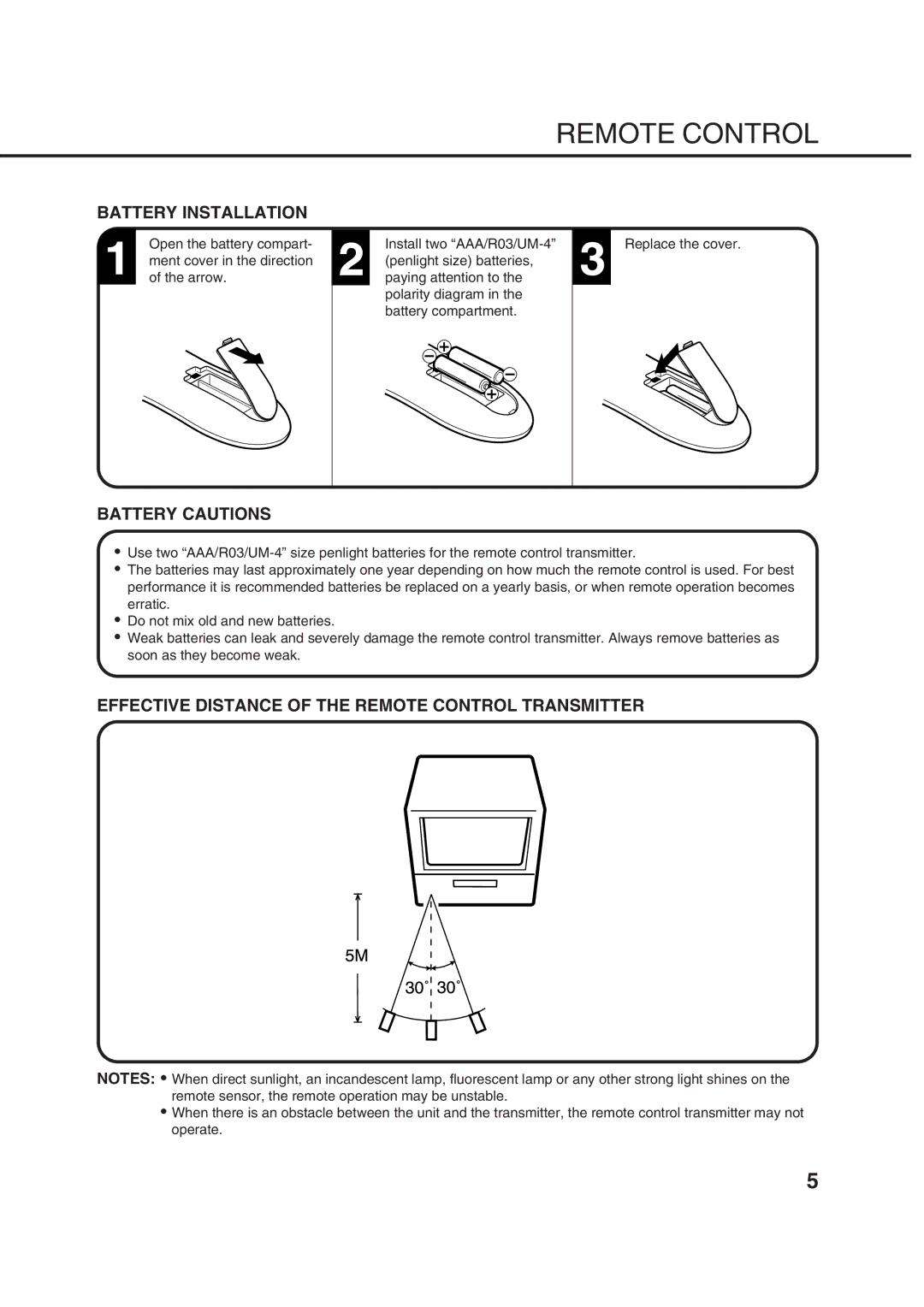 Orion 10DT instruction manual Remote Control 