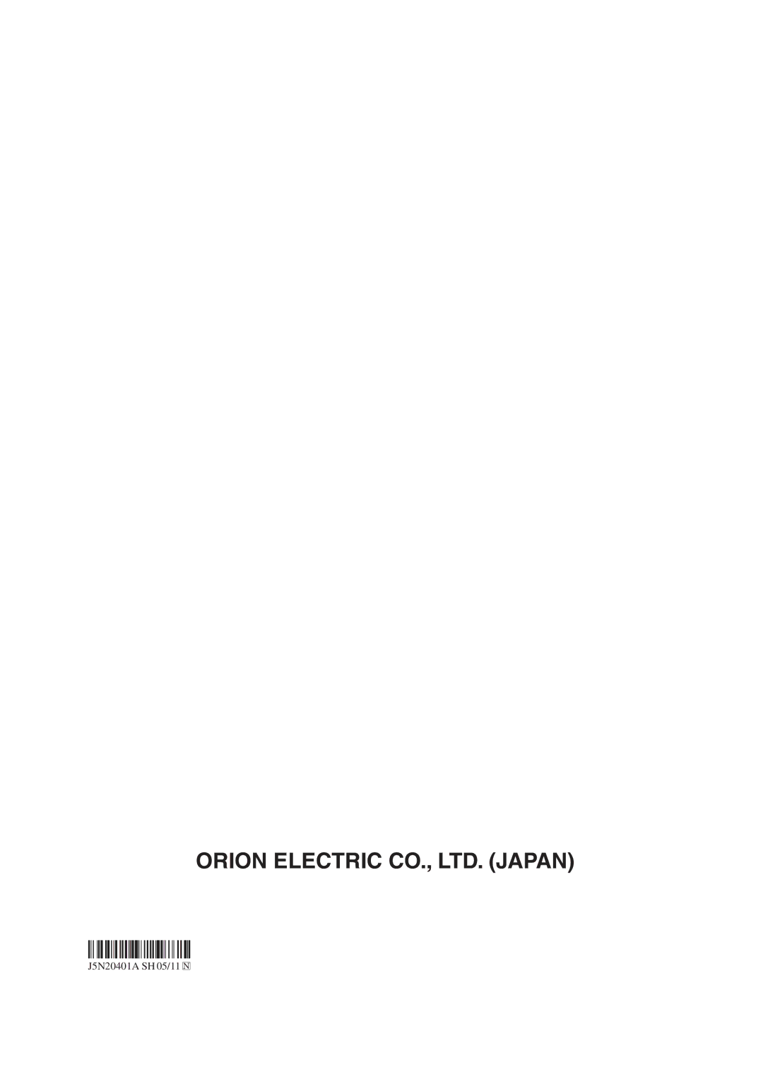 Orion 21FVD manual J5N20401A SH 05/11 