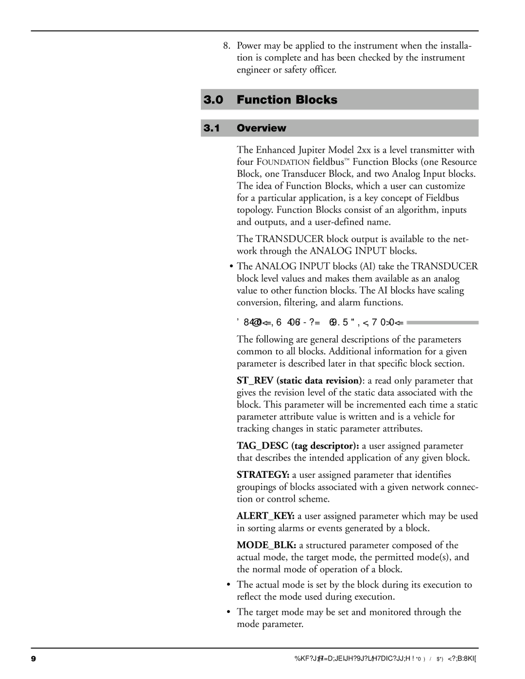 Orion 2xx manual Function Blocks, Overview, Universal Fieldbus Block Parameters 