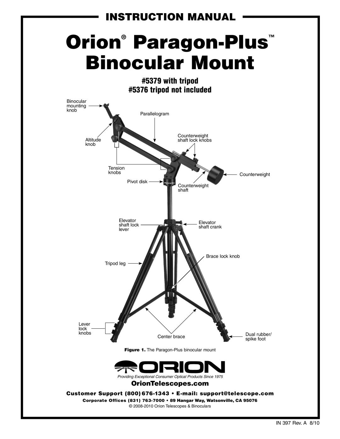 Orion 5379 instruction manual Orion Paragon-Plus 