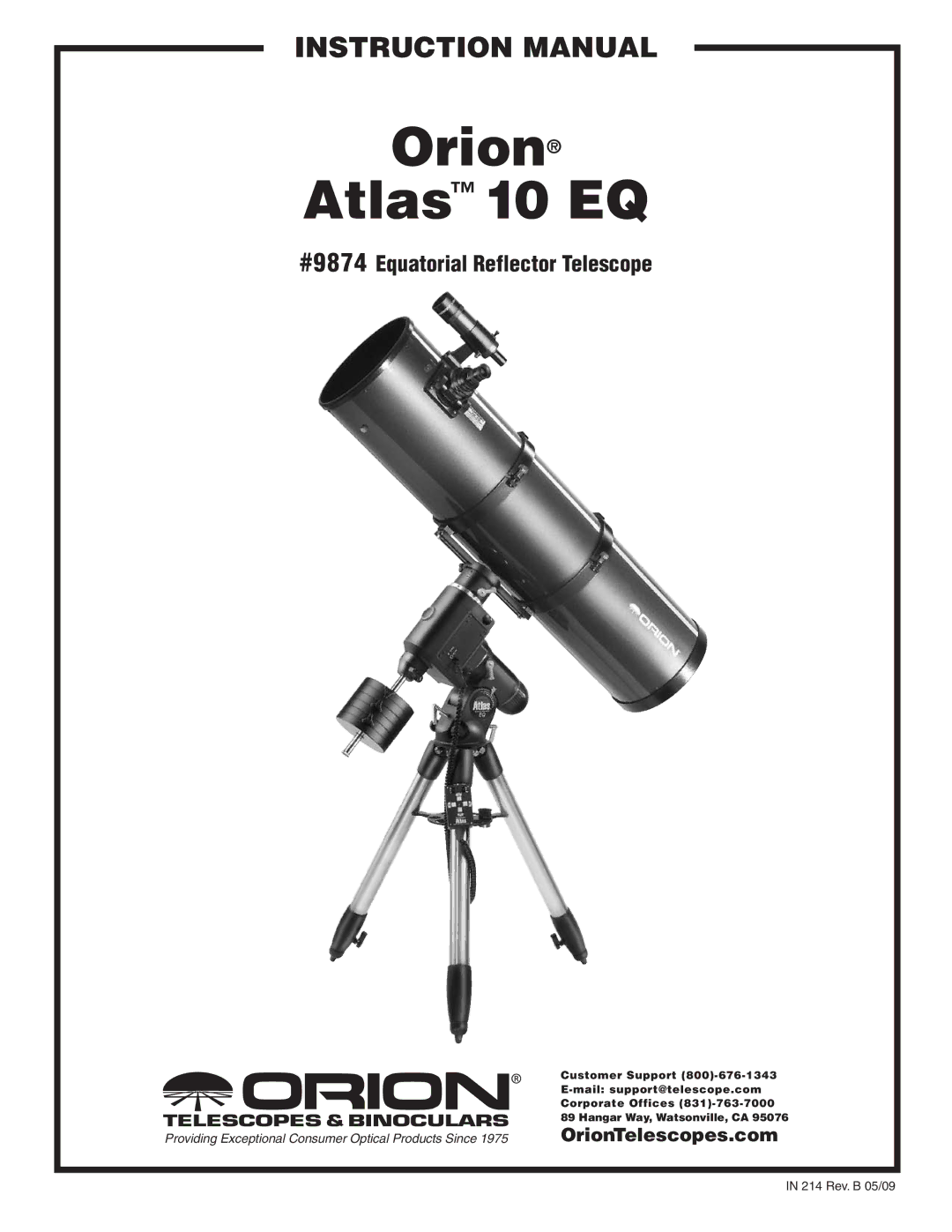 Orion 9874 instruction manual Orion 