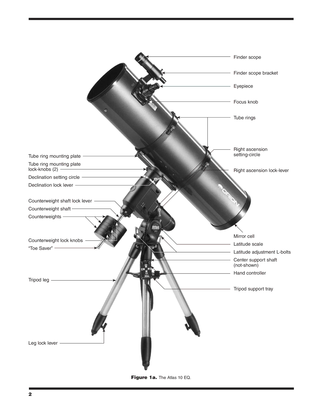 Orion 9874 instruction manual Atlas 10 EQ 