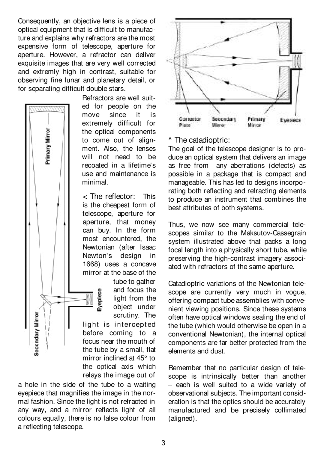 Orion 9877 manual Catadioptric 