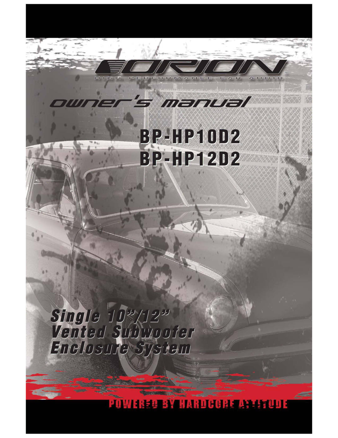 Orion manual BP-HP10D2 BP-HP12D2 