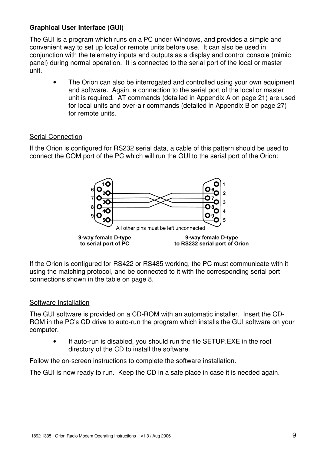 Orion Car Audio 1892 1335 manual Graphical User Interface GUI 