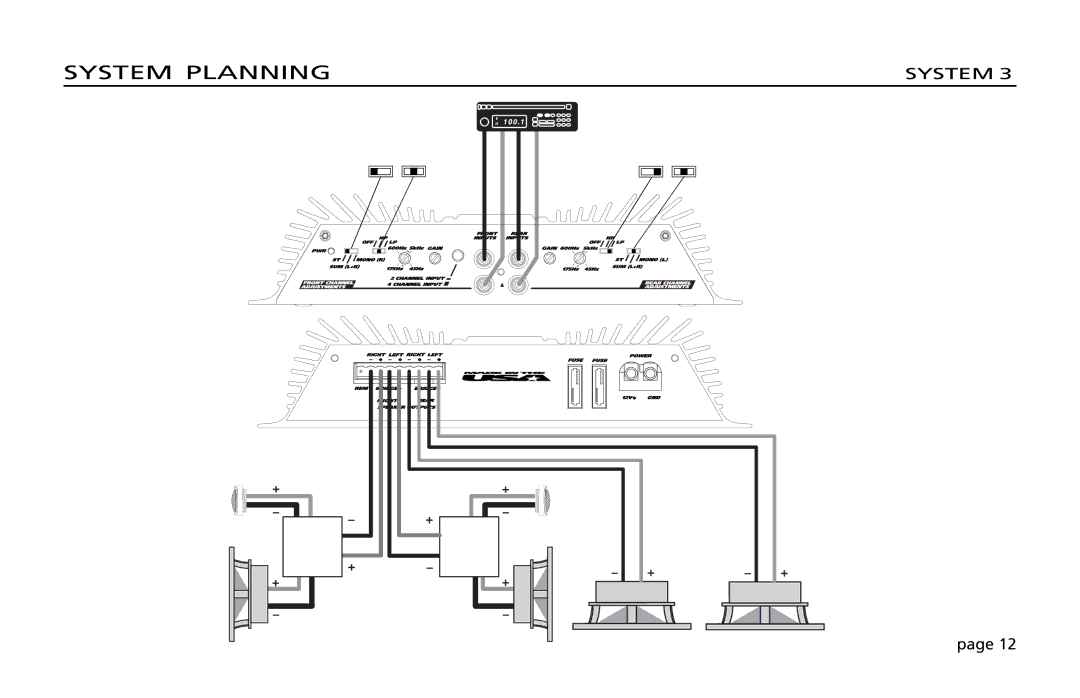 Orion Car Audio 200 owner manual System Planning 