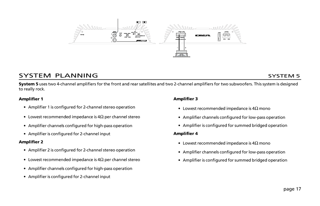 Orion Car Audio 200 owner manual System Planning 